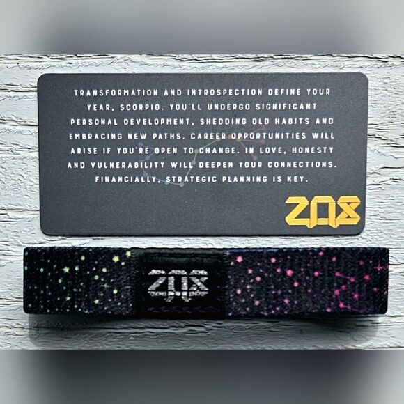 ZOX "ZODIAC SCORPIO" #649 CONSTELLATION HOROSCOPE halloween rainbow wristband - Picture 3 of 3